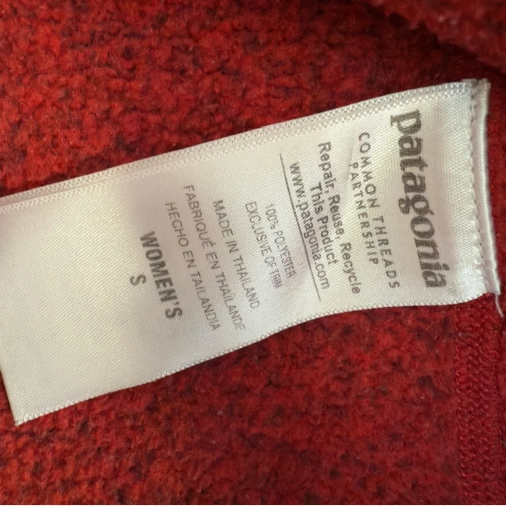 Patagonia Better Sweater 1/4 zip in Red Size: Small - Picture 5 of 5
